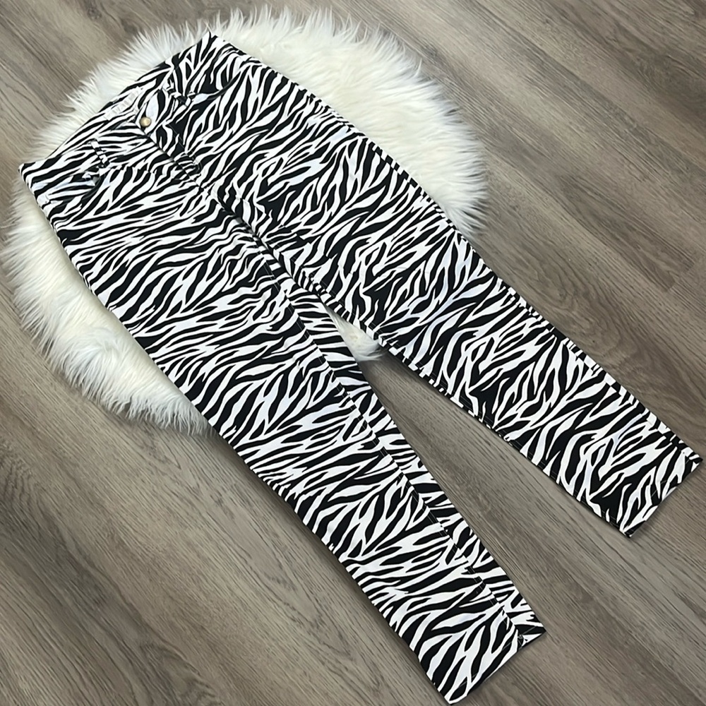 Boston Proper Zebra Print Jeans Size 6